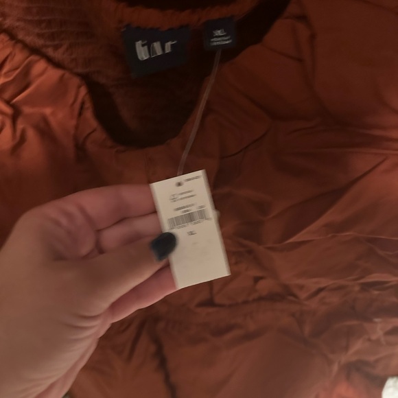 NWT Gap tiered corset mini dress - XL - copper beach brown - Picture 3 of 3